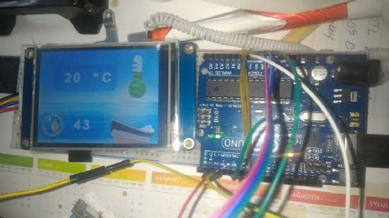 Arduino ile Nextion TFT HMI ile DHT 11 Kullanm